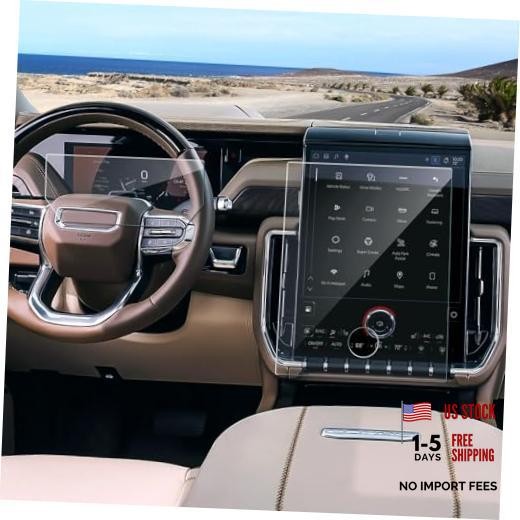 (2Pack) Anti-Glare Matte for GMC Yukon 2025-2026 Set Matte (16.8In+11In Glass)