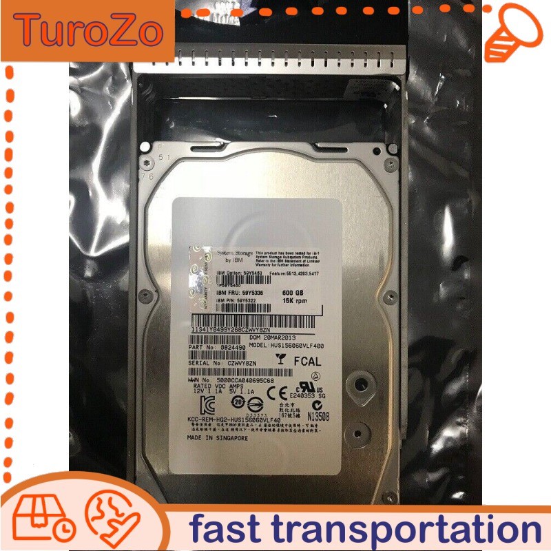 59Y5336 NEW IBM 59Y5460 59Y5322 59Y5338 600GB 15K 4G 3.5" FC-AL HARD DRIVE New