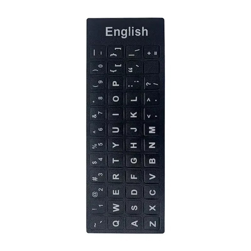 Keyboard Stickers English Spanish Italian Korean Frosted PVC Laptop PC Keys