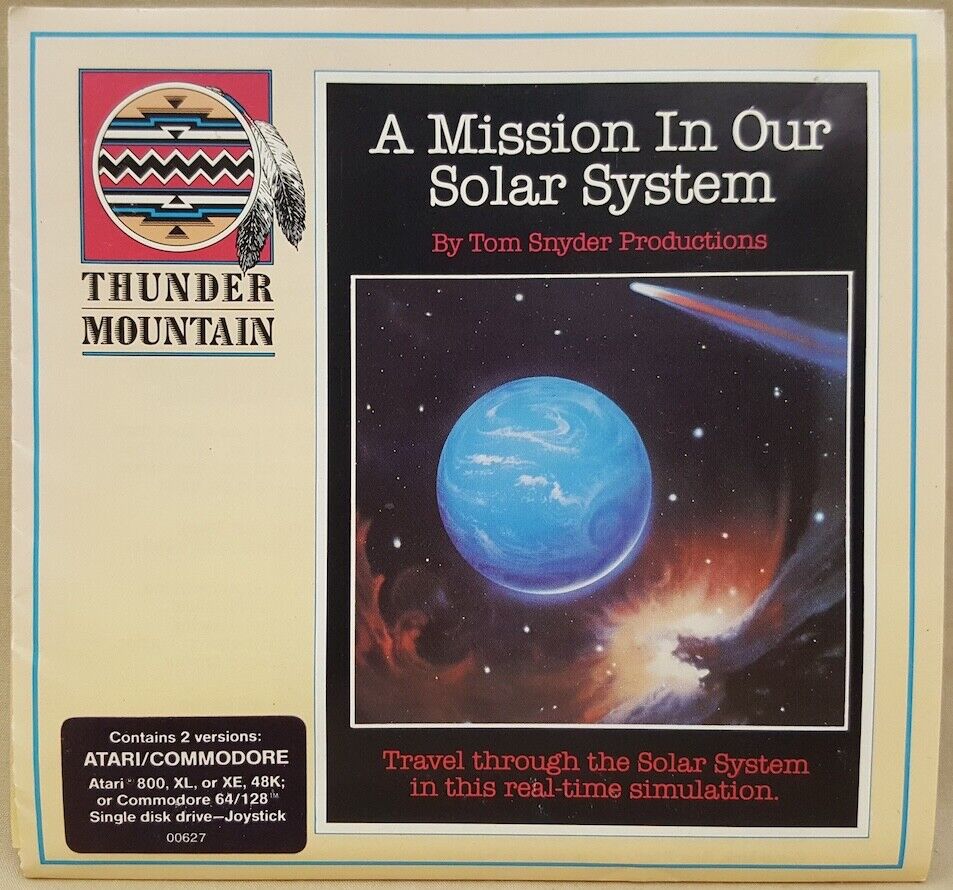 A Mission In Our Solar System by Thunder Mountain fo Atari Commodore 64 128 128D