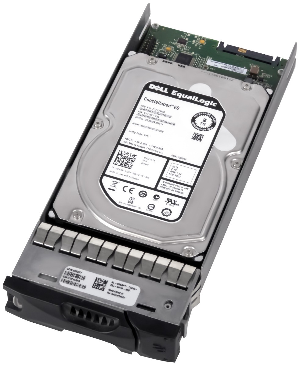 DELL EQUALLOGIC 02P4N9 00NV66 ST2000NM0011 2TB 7.2K 64MB SATA III / SAS 3.5'' 