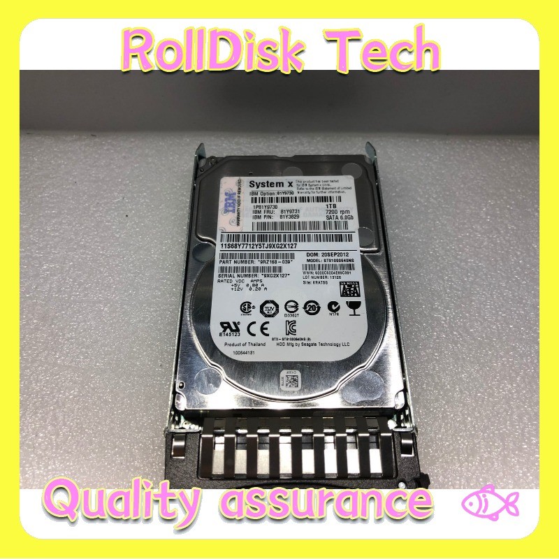 IBM 1TB 7.2K 6GBPS NL SATA 2.5 Inch SFF HS HARD DRIVE 81Y9731 81Y3829 81Y9690