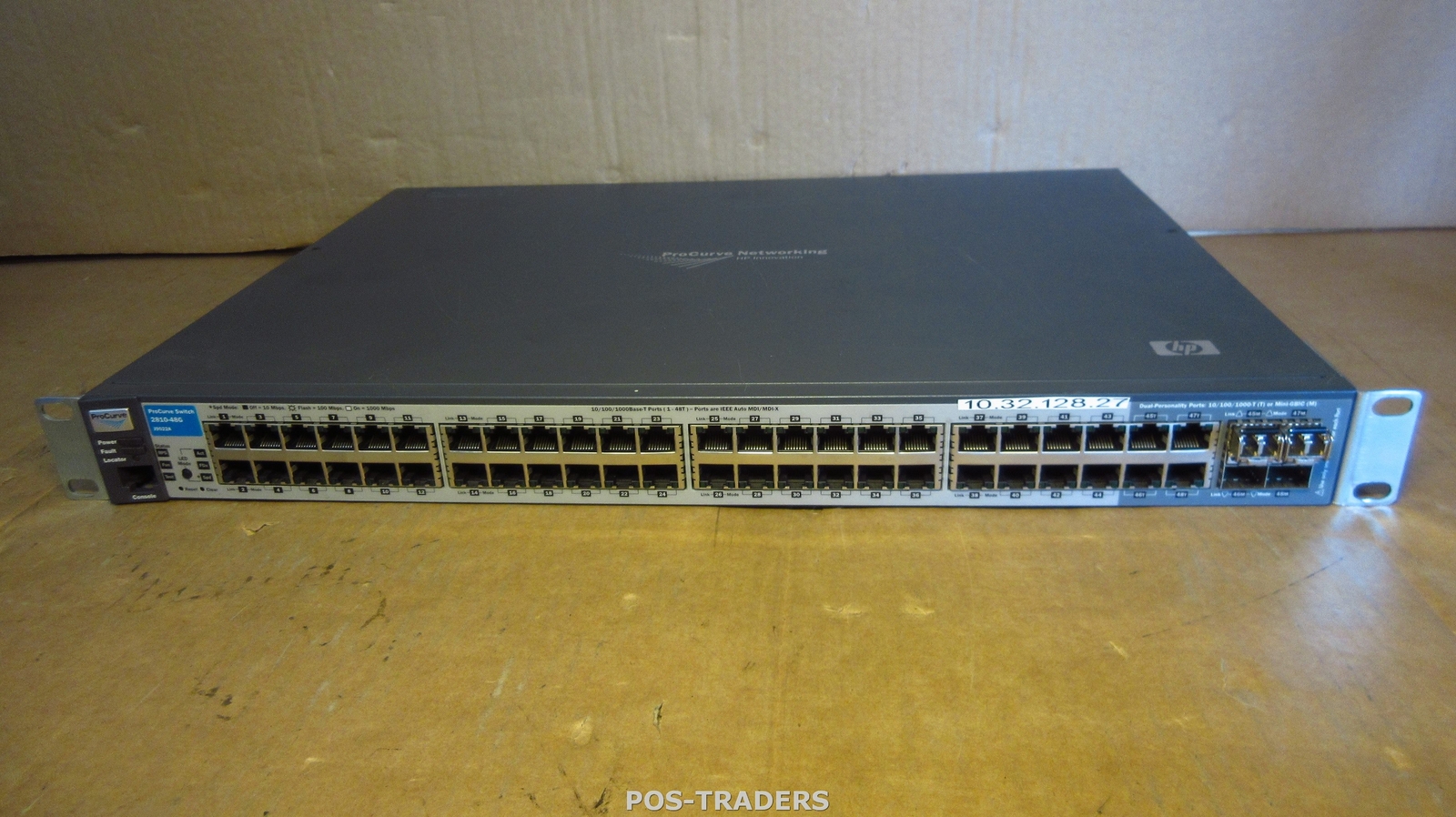 HP J9022A 2810-48G ProCurve 48-Port Gigabit Switch 4x SFP MINI-GBIC + 2x J4858B 