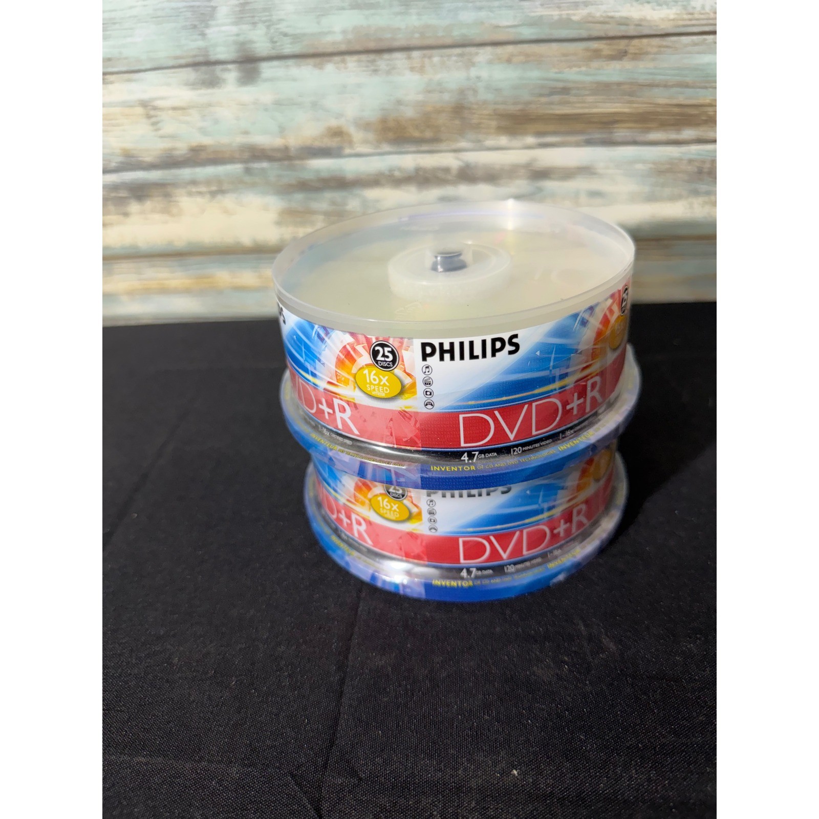 Philips DVD+R 50 Pack 4.7GB 16x Speed New Sealed 2x25 Spindles DR4S6B50P/17