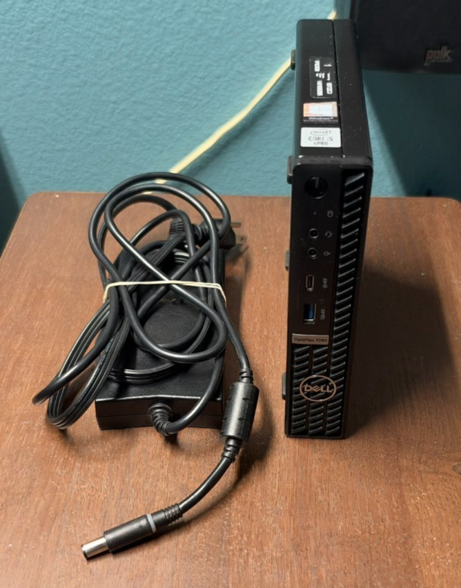 Dell Optiplex 7080 MFF i5-10600 @3.30Ghz, 16GB (1 X 16) RAM, 256 GB NVMe W11 PRO
