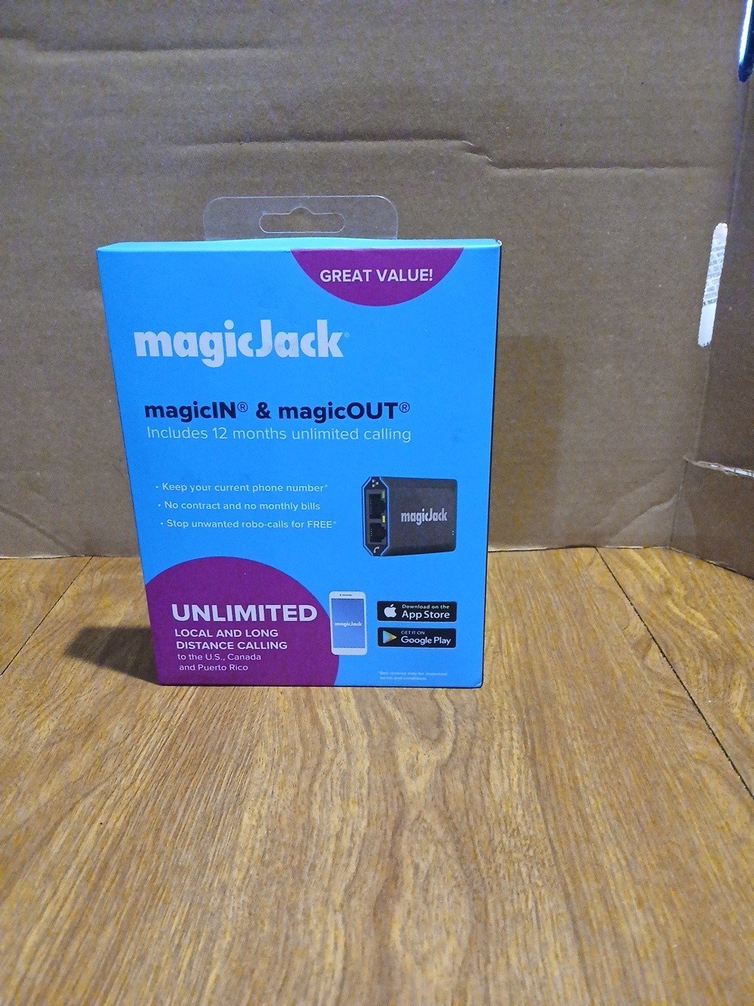 magicJack VOIP Adapter MagicIN MagicOUT 