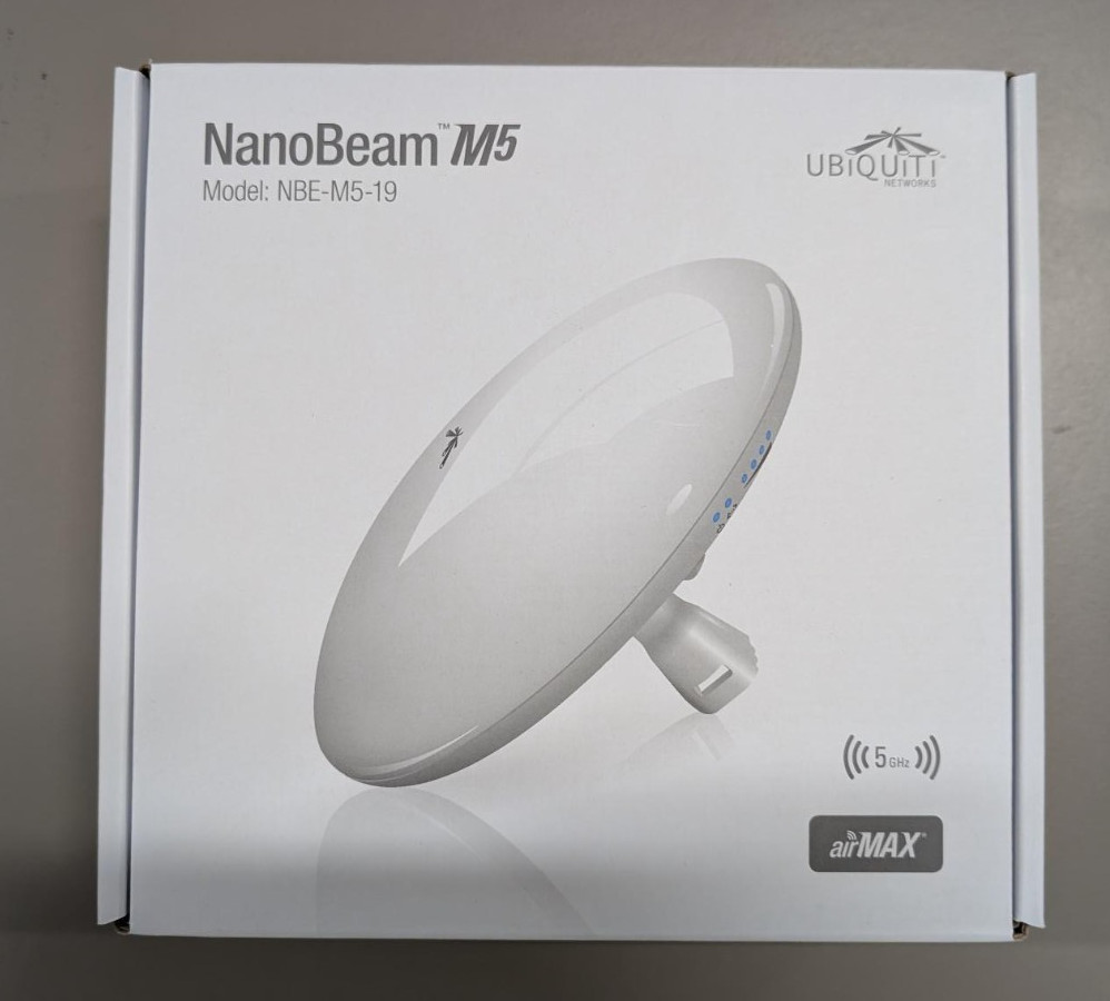 Ubiquiti NanoBeam M5 NBE-M5-19 5GHz airMAX CPE Bridge – New, Factory Sealed