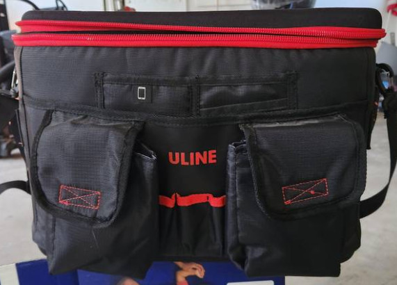 ULINE Mobile Desk File Organizer HardCase Carrying Bag 17x13x14