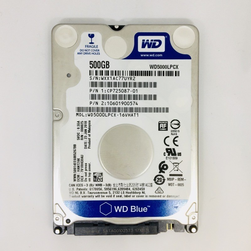 Hard disk / SATA 2.5inch / 160GB / 5400RPM / 9.5mm