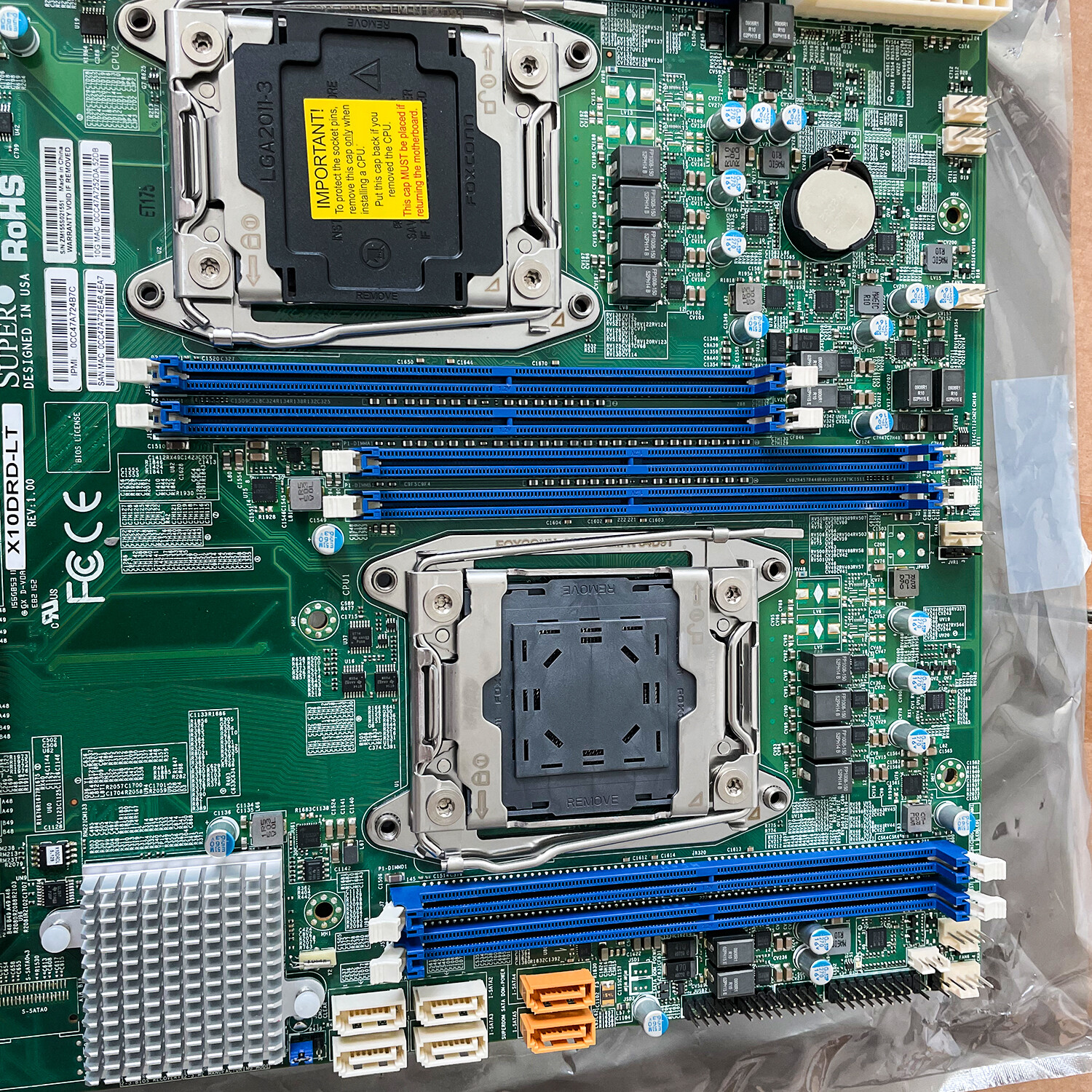 Supermicro X10DRD-LT Intel C612 Dual LGA2011-3 2x Intel X540 10Gbit Motherboard