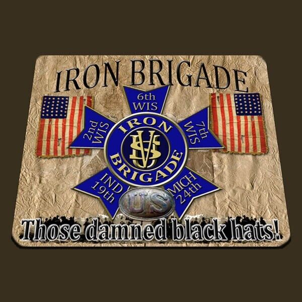 Iron Brigade, Those damned black hats American Civil War themed mouse pad