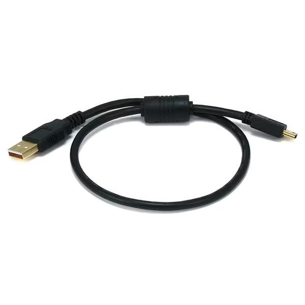 Monoprice Standard USB Cable,Black,1.5 ft L 5446 Monoprice 5446 844660054467