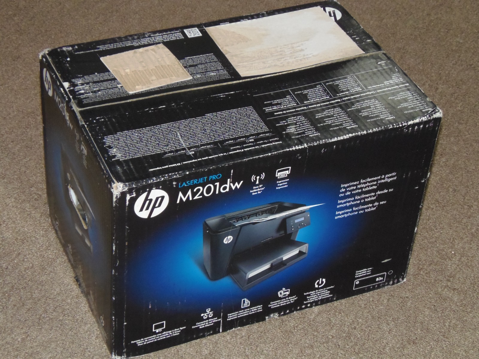New Sealed HP LaserJet Pro M201DW Wireless Monochrome Laser Printer