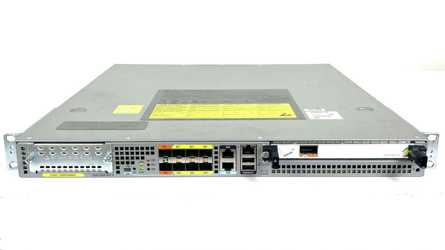 Cisco ASR1001-X 1U Aggregation Router w/ SPA-1X10GE-L-V2 10GbE SPA Module