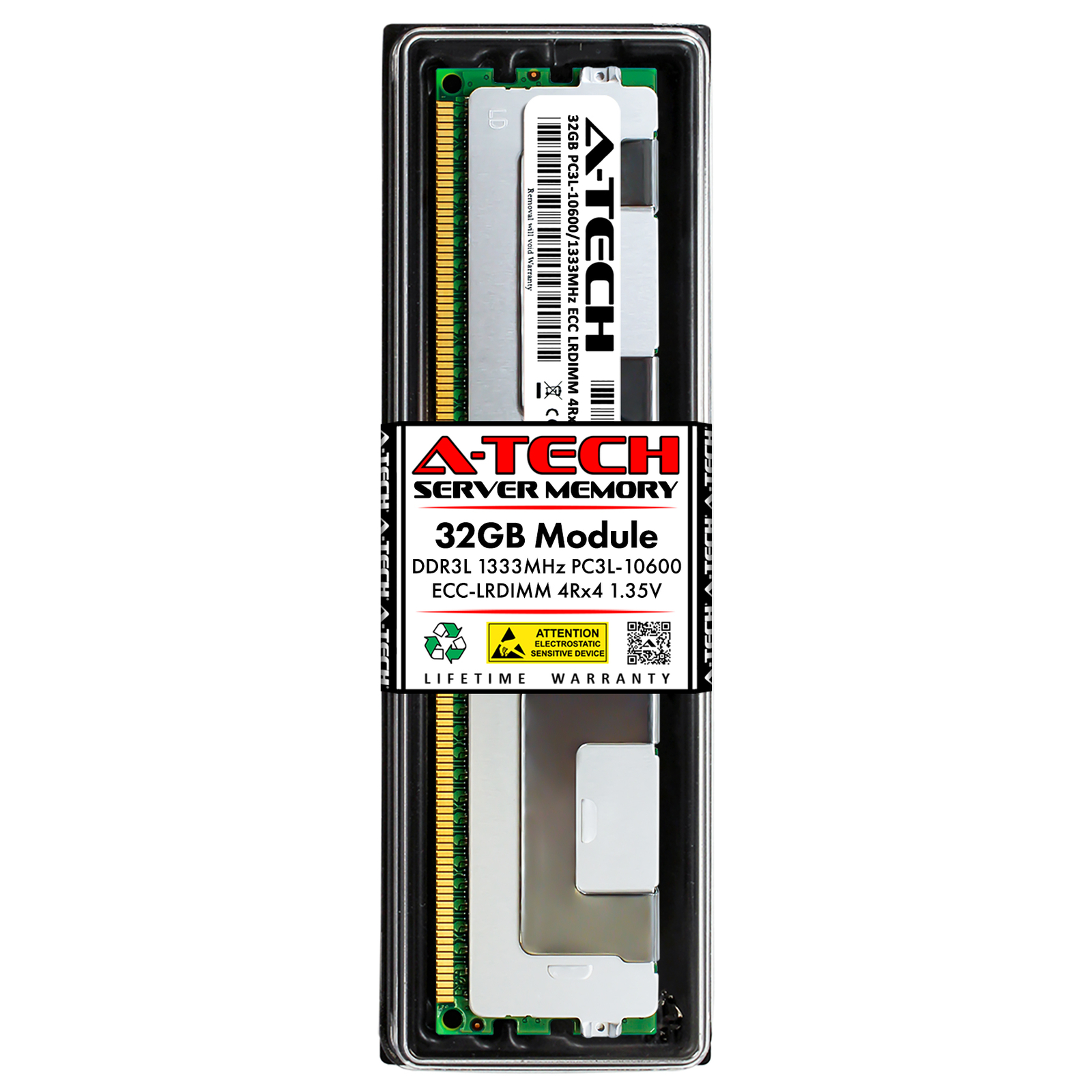 32GB DDR3 PC3-10600L LRDIMM Replacement for Kingston KTD-PE313LLQ/32G Memory RAM