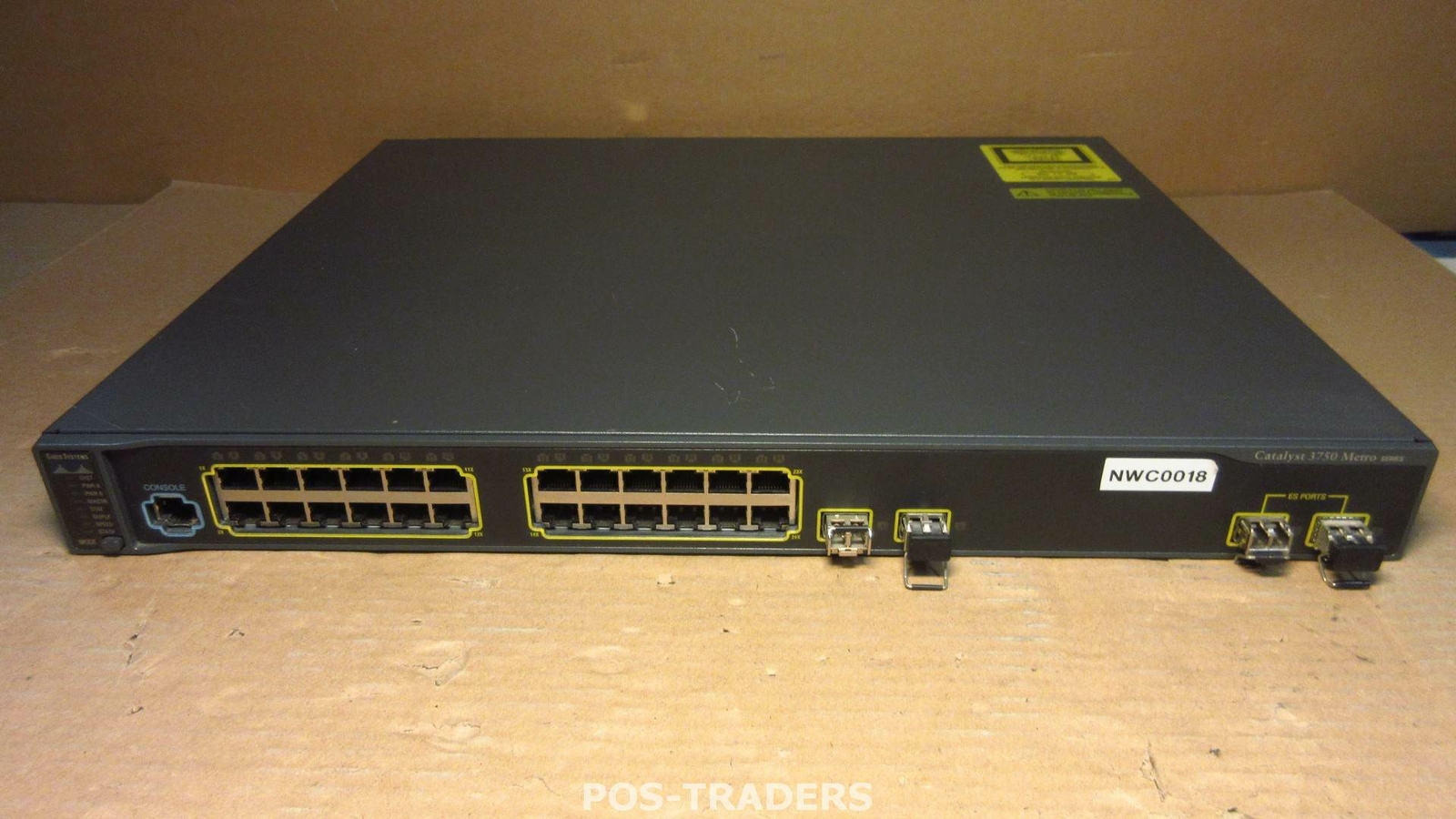 Cisco Catalyst ME-C3750-24TE-M 24-Port + 4 SFP 10/100 Metro Switch INCL 4X SFP'S