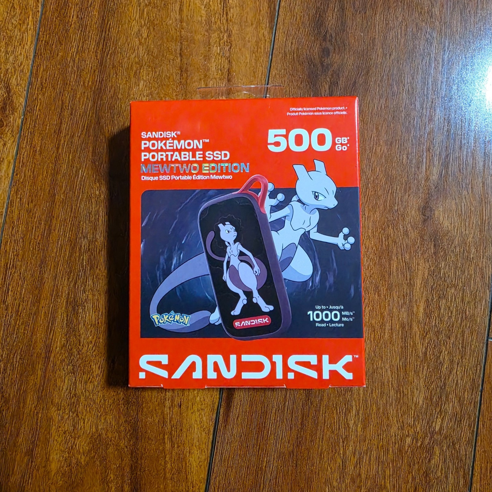 SanDisk Pokemon portable SSD MEWTWO Edition 500GB  SDSSDE31K-500G-G25