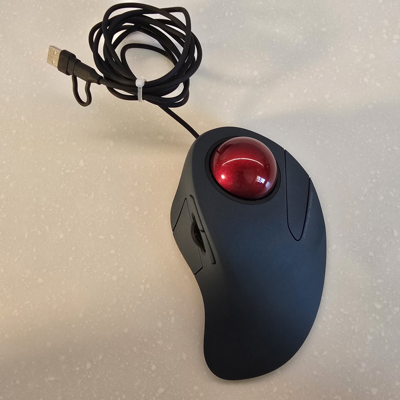 PORLEI TM552 Wired Trackball Mouse Large Hands, Ergonomic Design Reduces Wrist