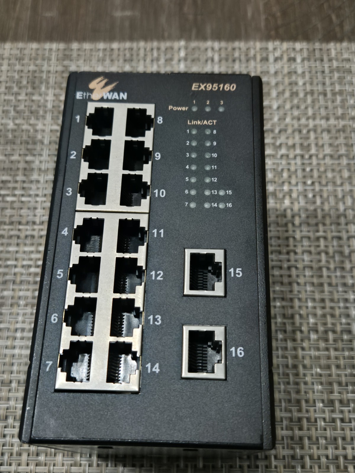 NEW ETHERWAN EX95160-00B HARDENED UNMANAGED SWITCH"USA SELLER"