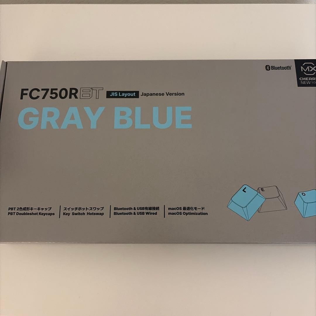 LEOPOLD FC750RBTC2 Grayblue Mechanical Keyboard Blue Switch