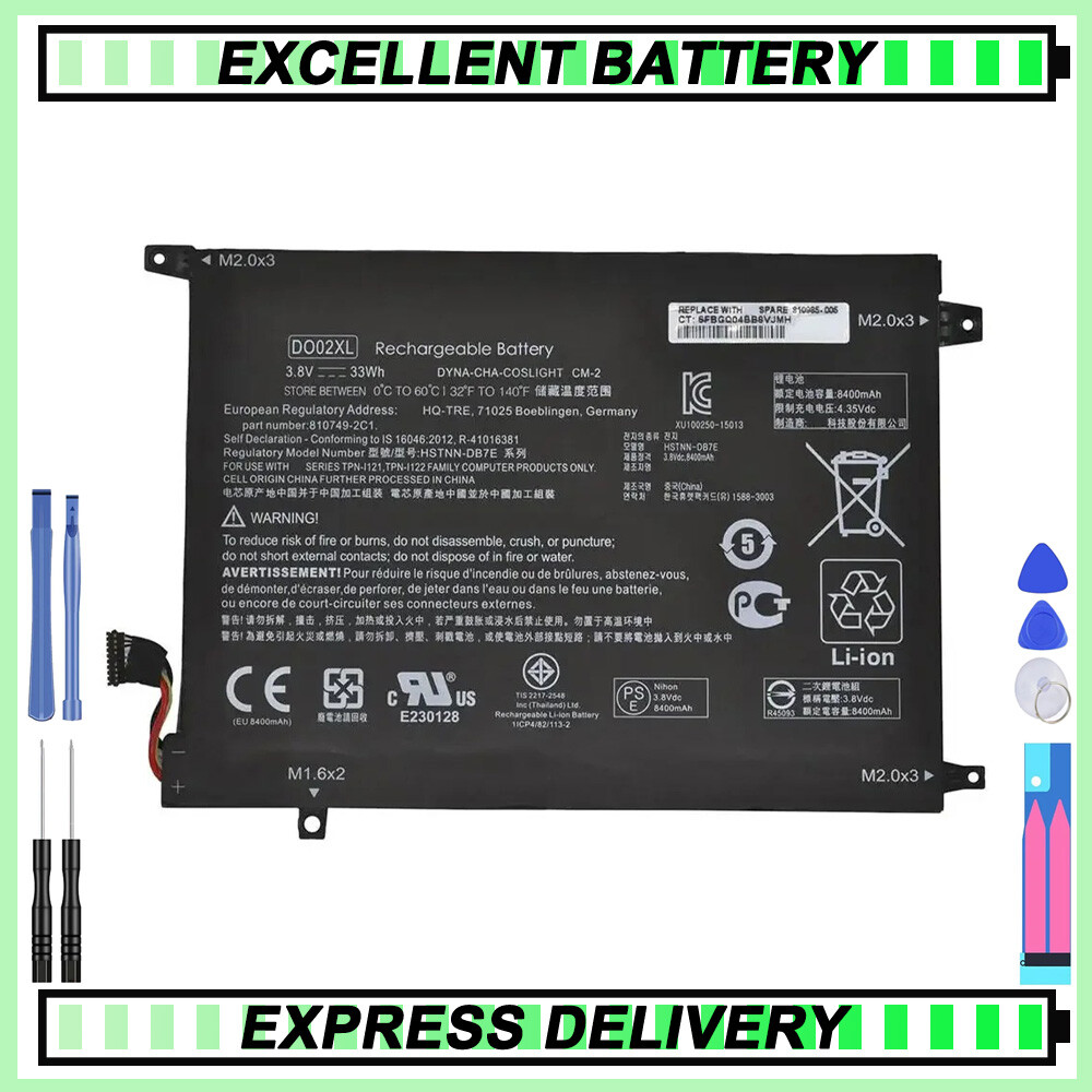 DO02XL Battery for HP 810749-421 810985-005 810749-2C1 K5C45PA n151nf DO02XL