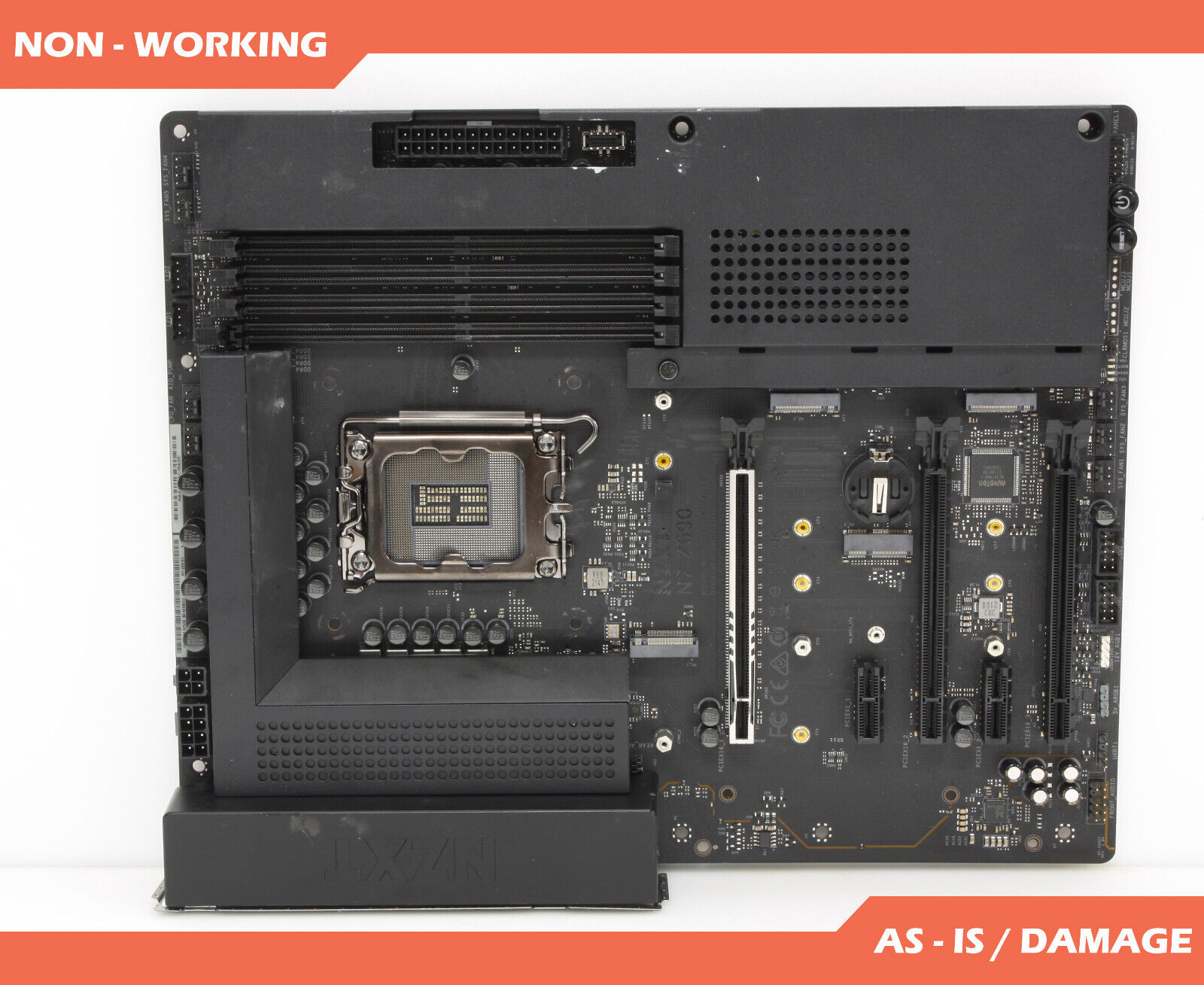 NZXT N7 Z690 LGA 1700 Intel 12th Gen DDR4 ATX Motherboard * FOR PARTS *