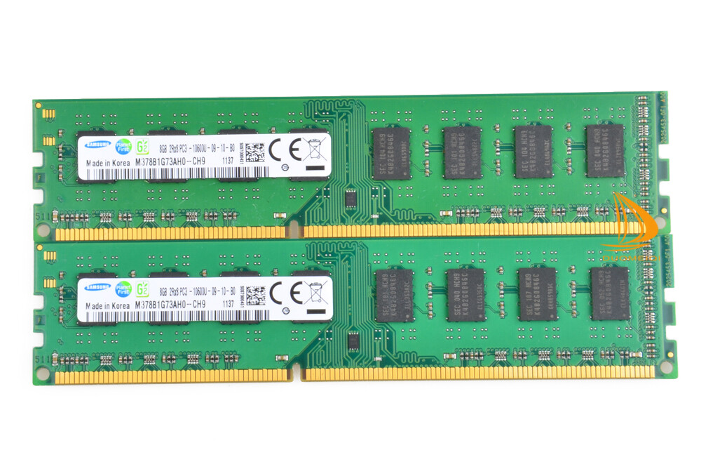 2PCS Samsung 8GB PC3 10600U 2RX8 DDR3 1333MHz Memory RAM DIMM Desktop NON-ECC @W
