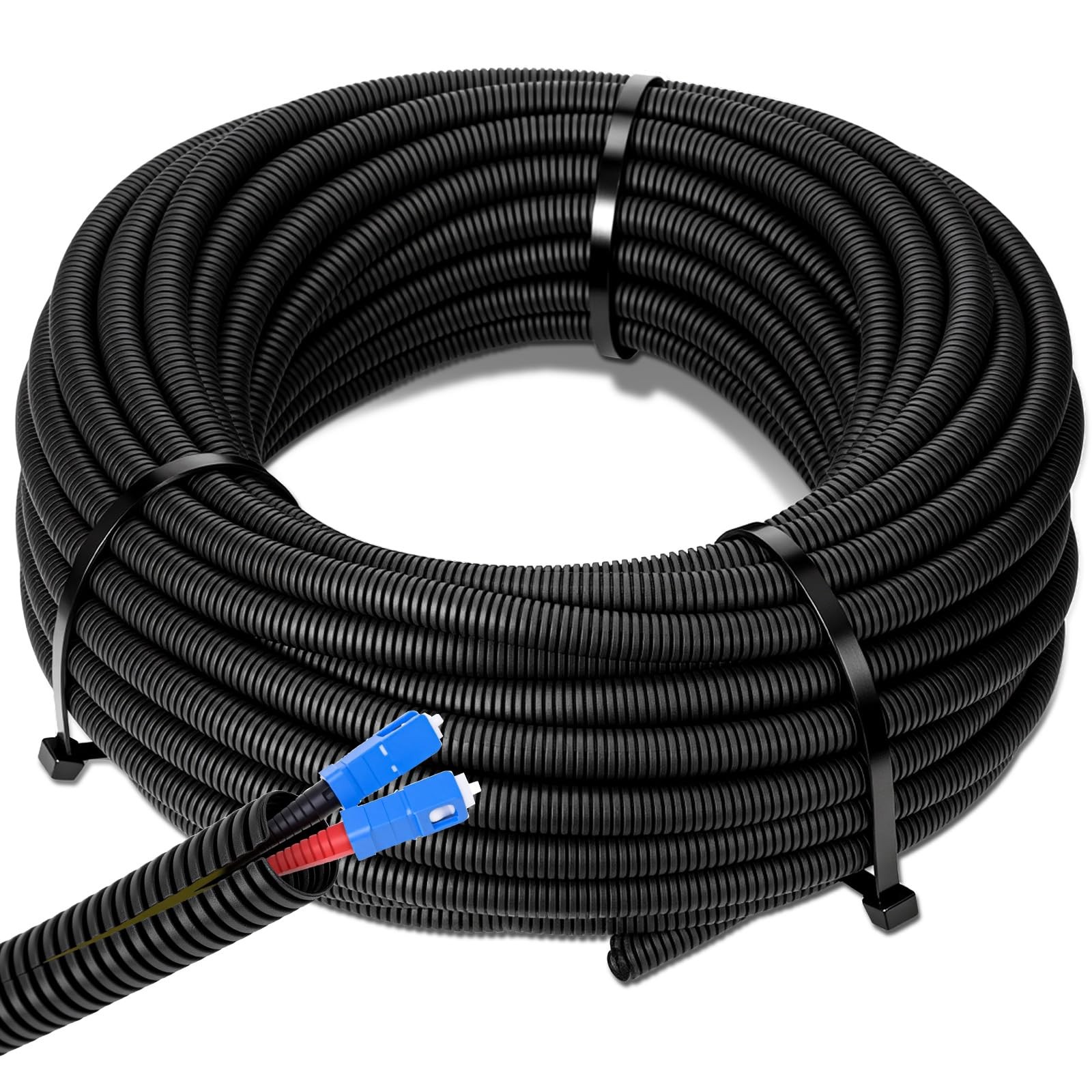 2 x 30 ft Split Wire Loom Tubing Automotive Wire Loom