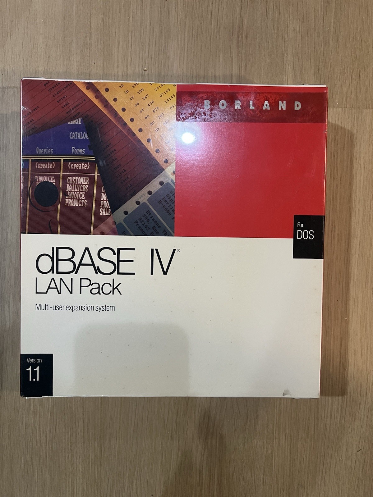 Ashton Tate Borland Dbase IV LAN Pack for DOS Version 1.1  SEALED 