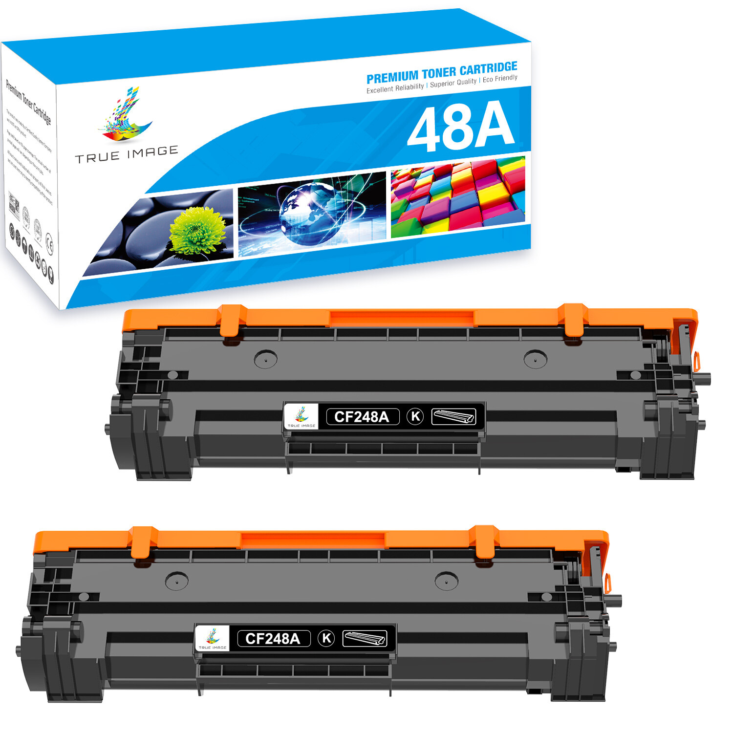 CF248A 48A Black Toner Replacement for HP LaserJet Pro M15w M15a M31w W/Chip Lot