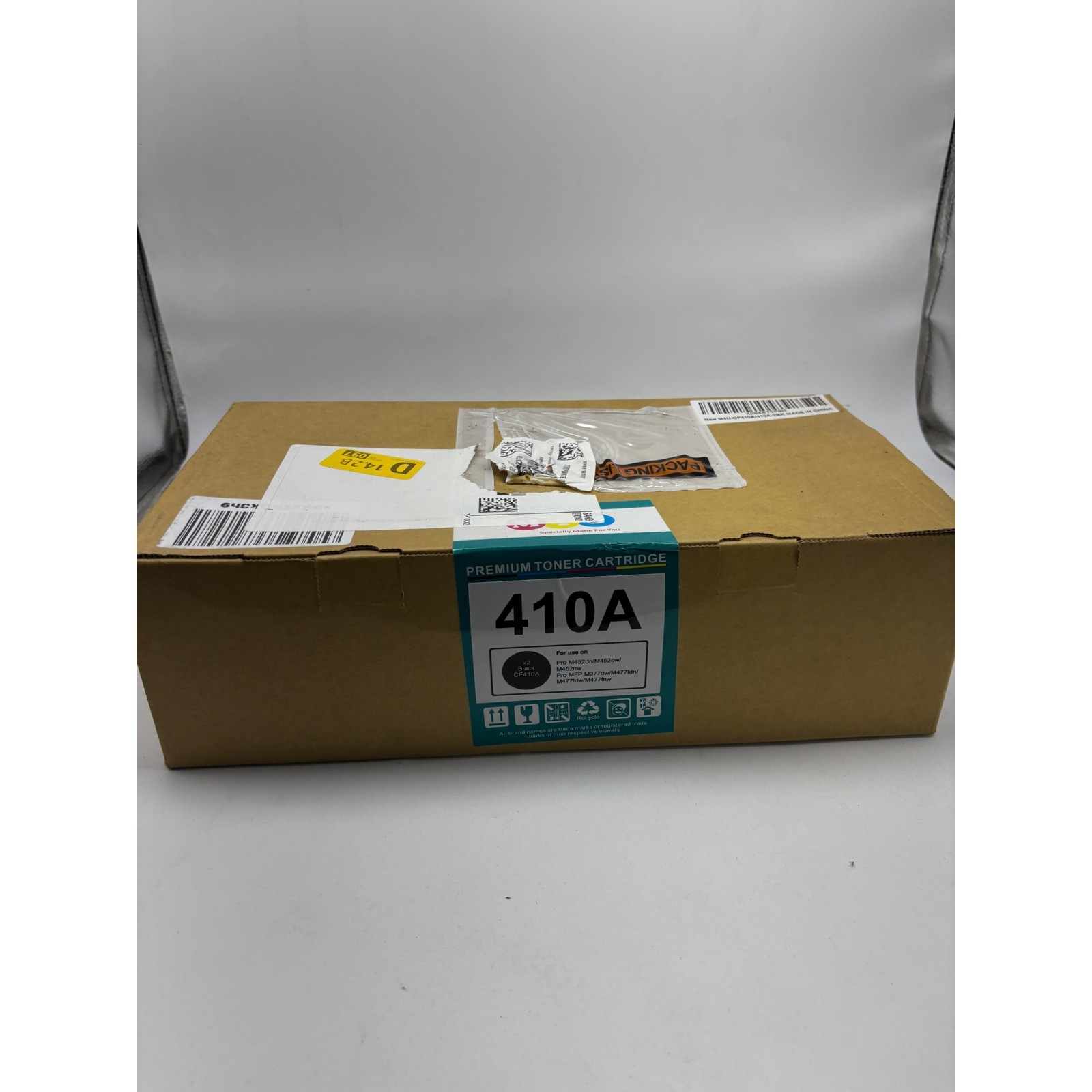 2 Pack 410A CF410A Black Premium Toner Cartridge for HP LaserJet Pro M452 M477