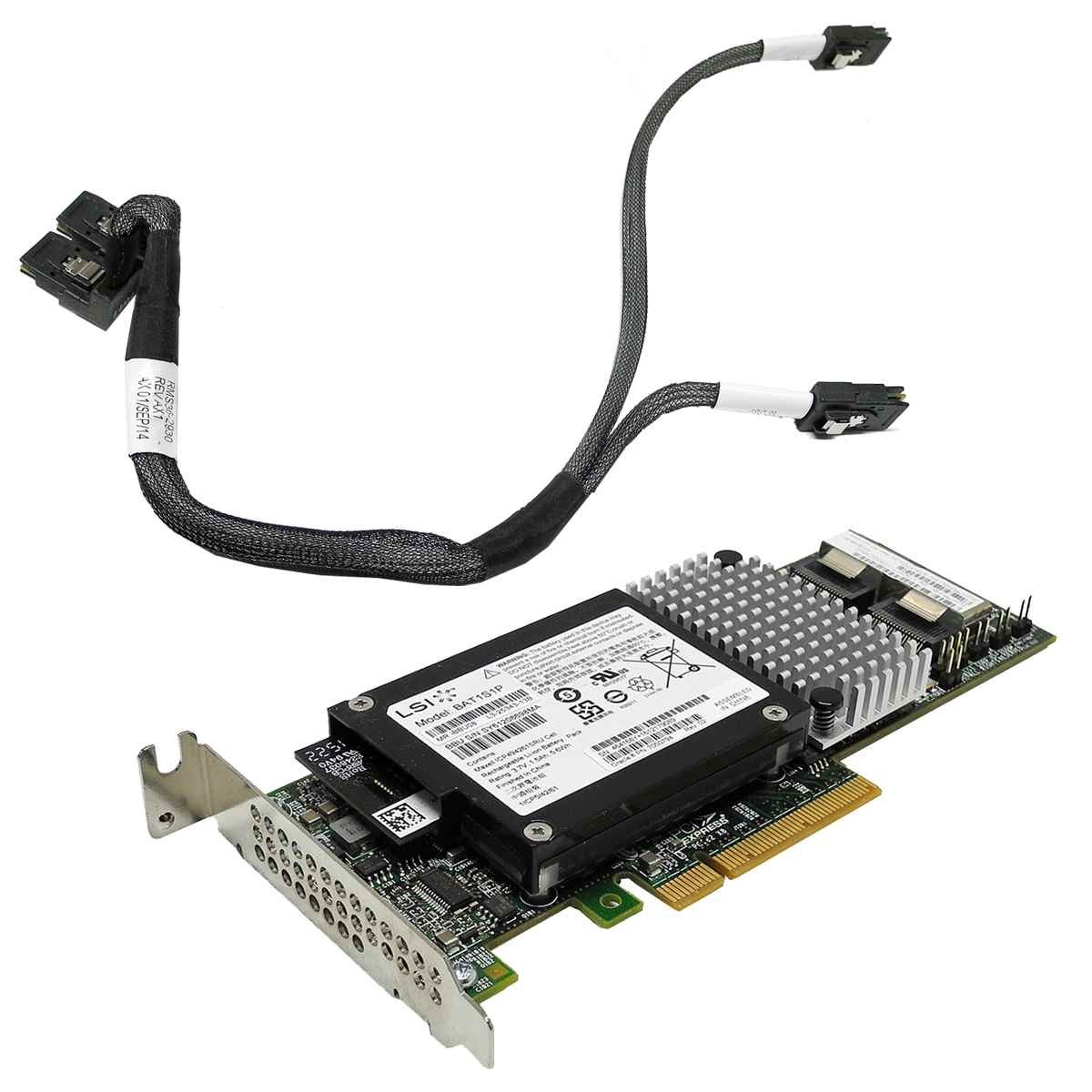 Sun Oracle 7047503 LSI MR SAS 9261-8i 6G PCIe x8 RAID Controller +BBU +SAS Cable