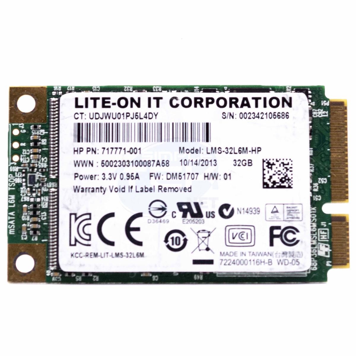 Lite-on Lms-32l6m-hp Ssd Msata 32gb Solid State Drive Thin Client Notebook_