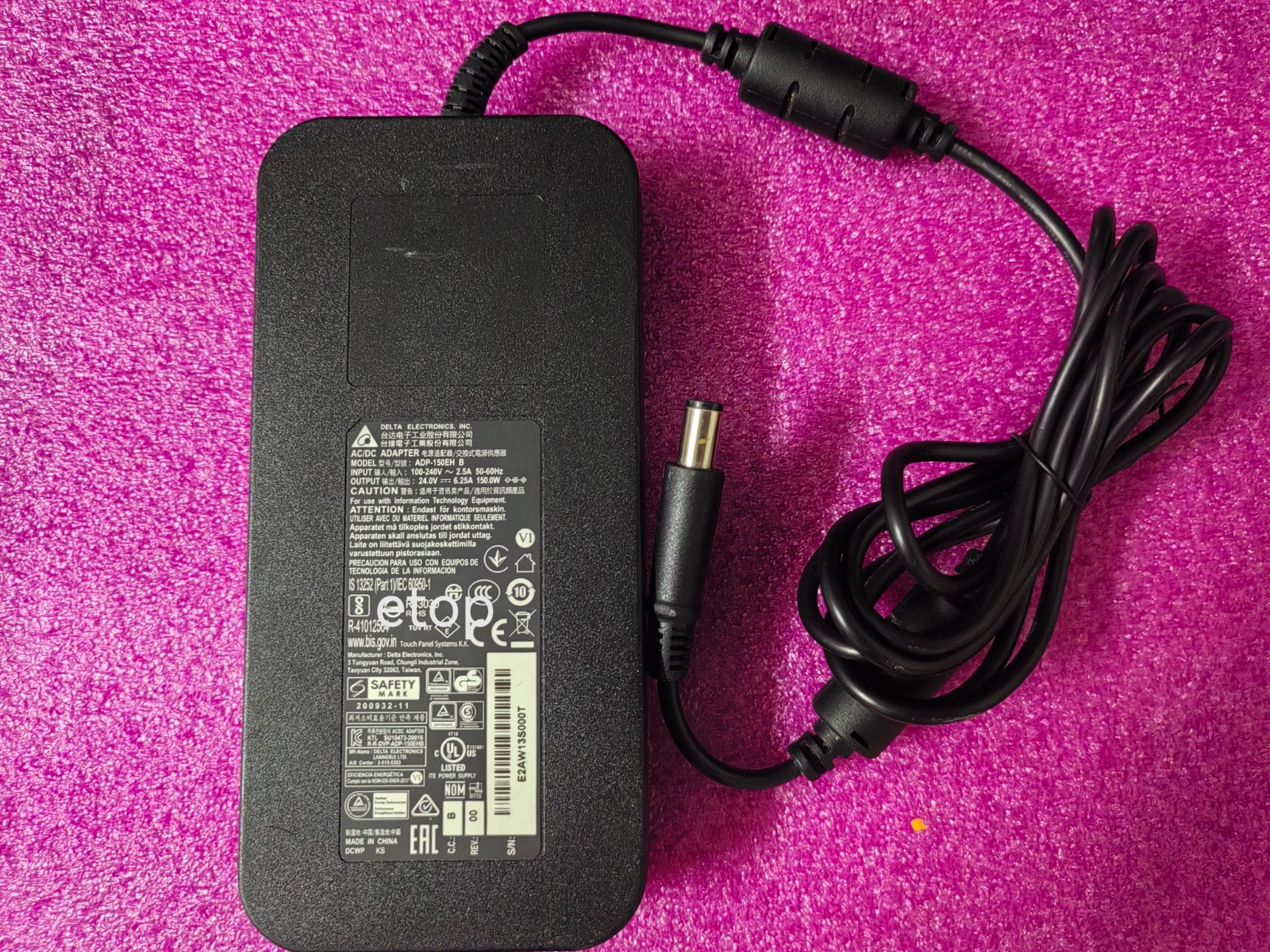 Delta 24V 6.25A ADP-150EH B For Elo 150W 7.4mm No Pin Series Original AC adapter