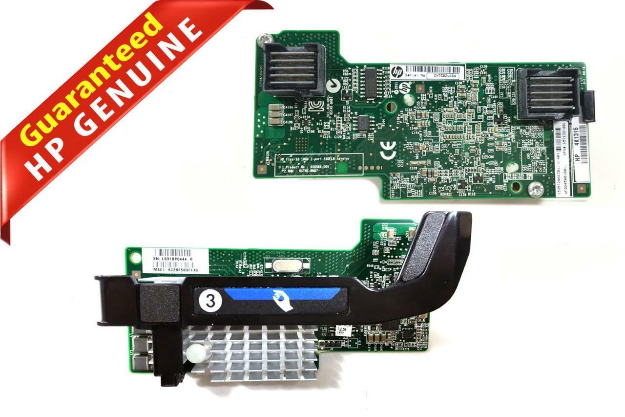 656590-B21 HP Flex-10 10Gb Dual Port 530FLB Server Network Adapter 657132-001