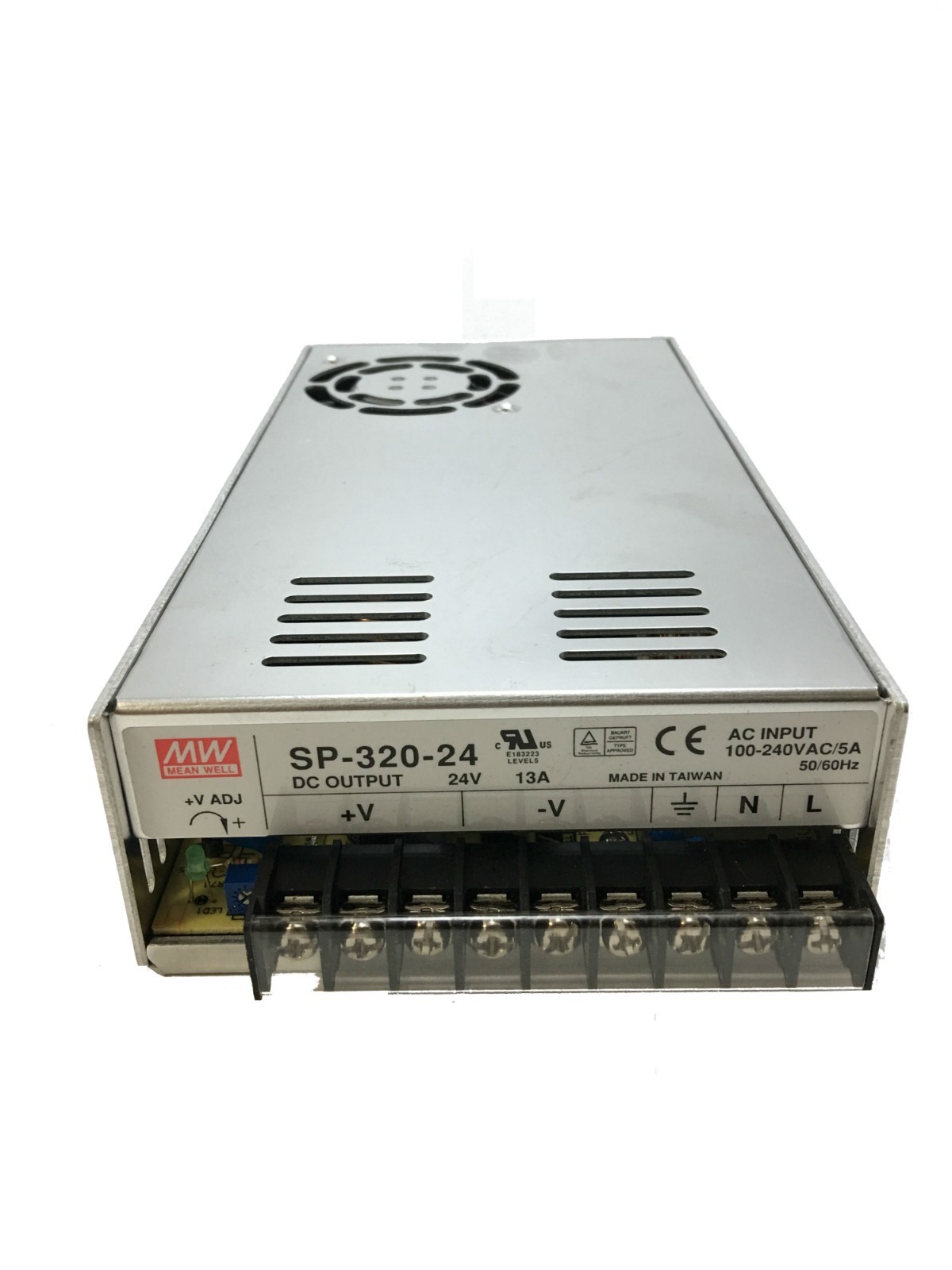 Mean Well Power Supply | Output 24V 13A | Input 100-240VAC/5A | 50/60 Hz
