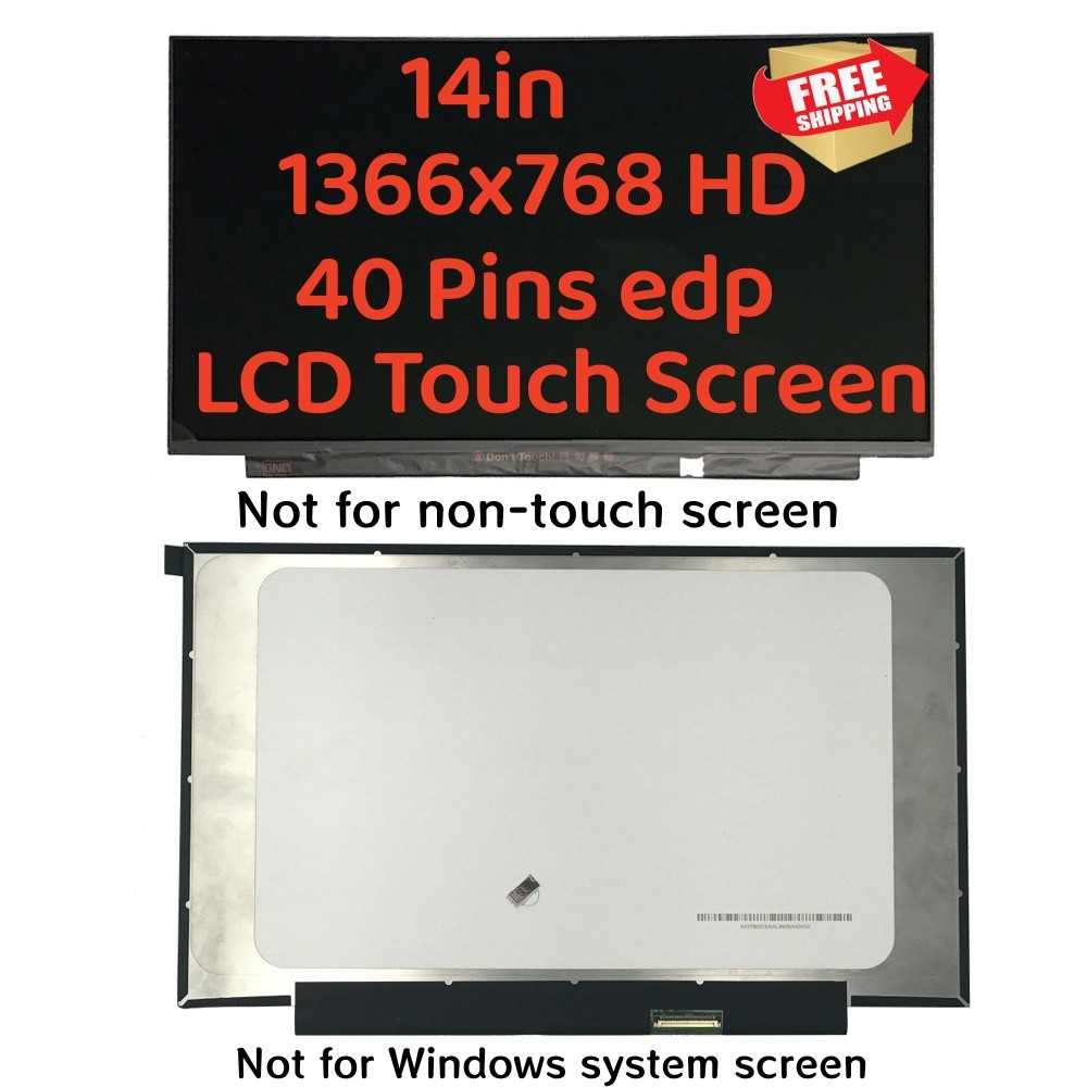NT140WHM-T02 V8.0 For HP Chromebook 14 G6 G7 14'' HD LCD Touch Screen M47193-001