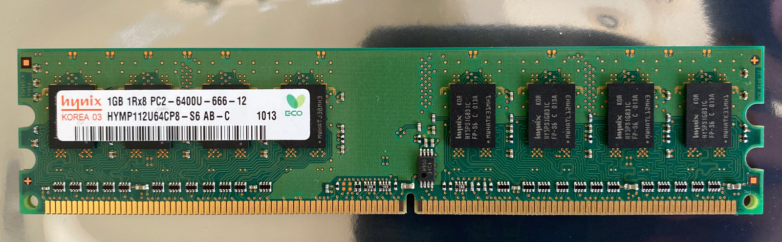 HYNIX HYMP112U64CP8-S6 AB-C 1X 1GB 1RX8 PC2-6400U 800MHZ PC MEMORY RAM [Y4]