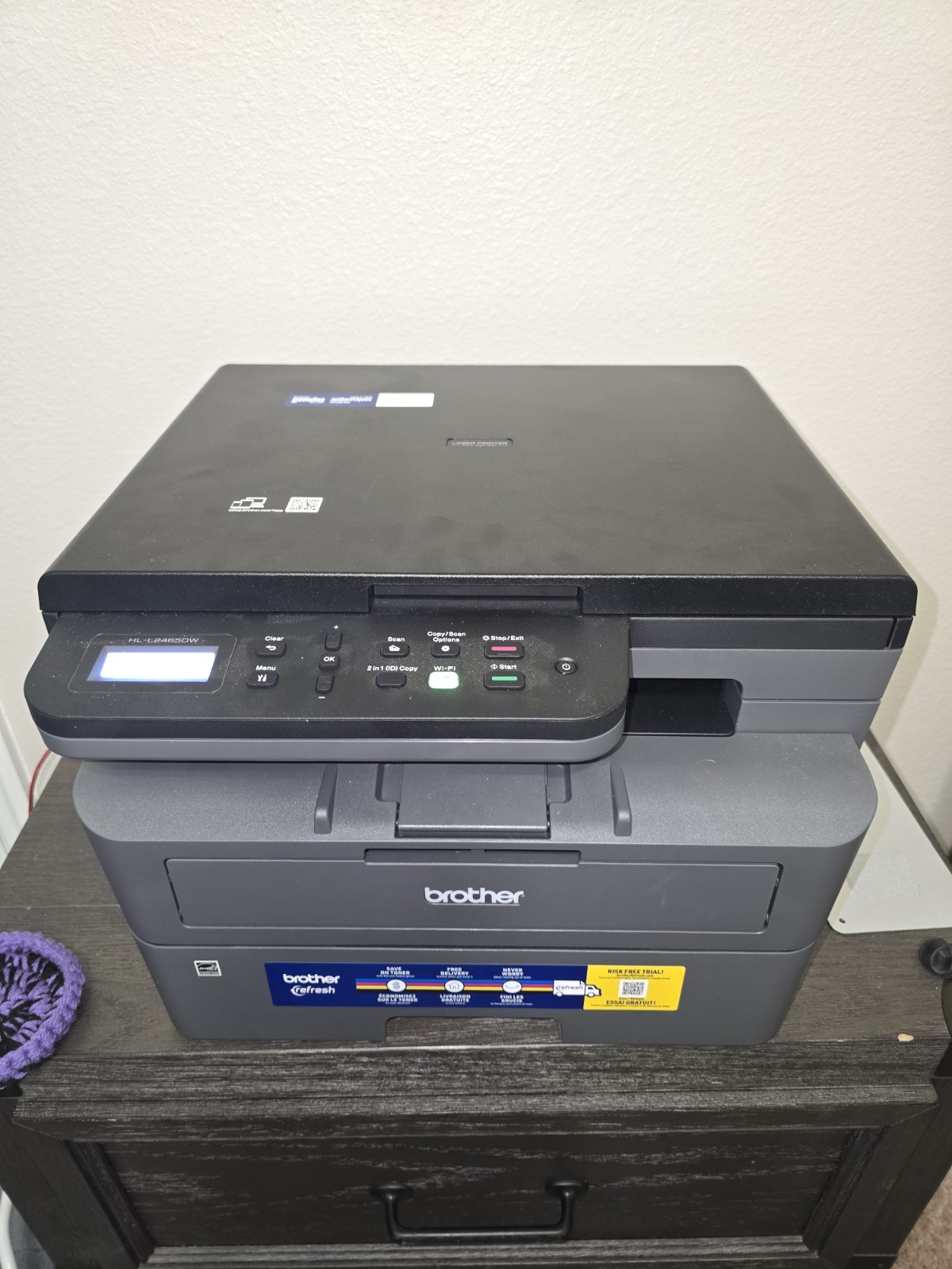 Brother Wireless HL-L2465DW Compact Monochrome Multi-Function Laser Printer
