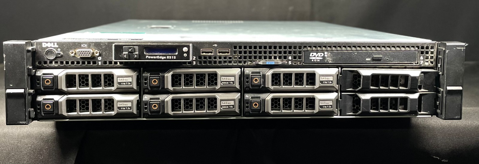Dell PowerEdge R515 8-Bay 2U Rack Server 2x Opteron 4100 CPU  NO RAM NO HDD