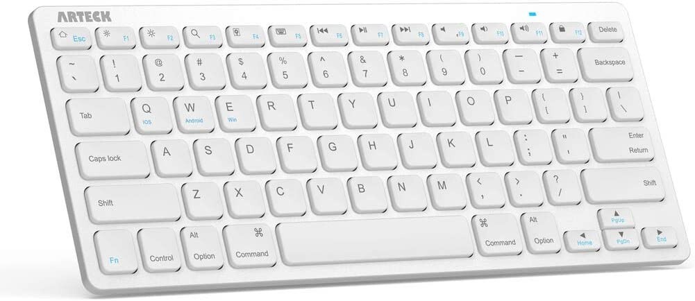 🔥Arteck HB098- SilverUltra-Slim Bluetooth Keyboard Compatible with iPad 10.2'🔥