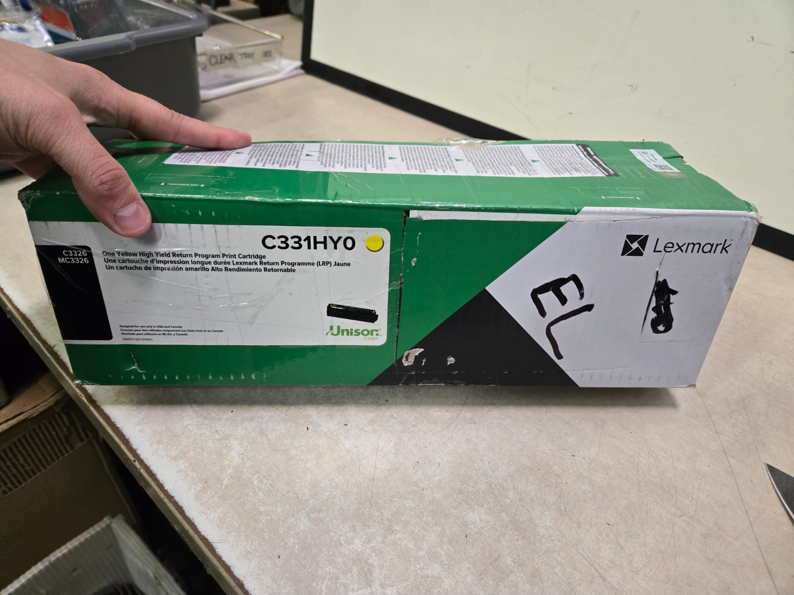 Lexmark High Yield Print Cartridge - Yellow-C331HY0 NOB still sealed in plastic
