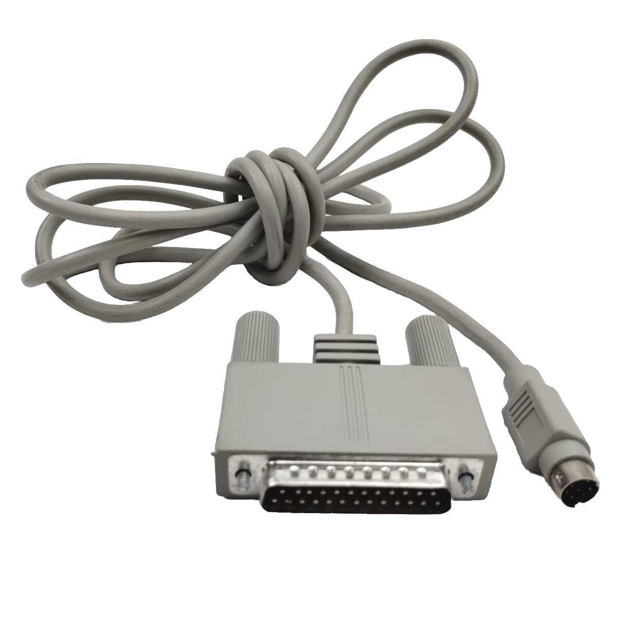 Vintage Apple Macintosh Mini DIN-8 Pin Male To DB-25 Pin Male Cord Cable