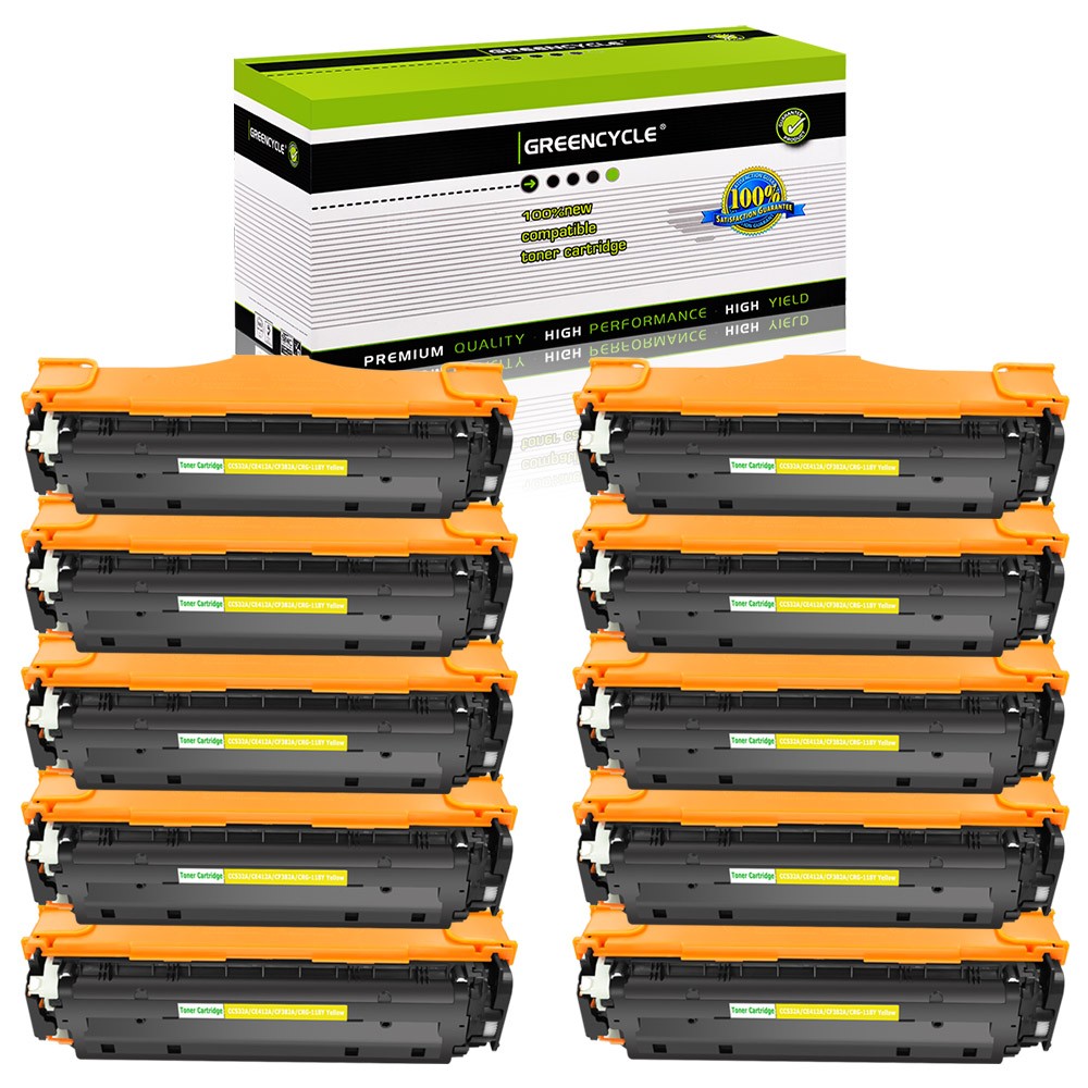 10PK CC532A 304A Yellow Toner Fit for HP LaserJet CP2020 CM2320 CM2320N CM2320NF