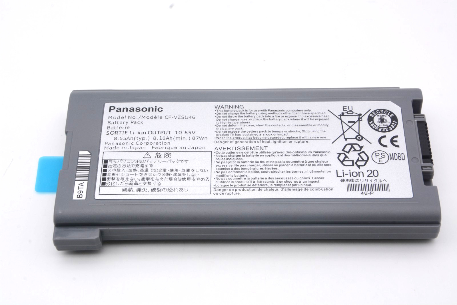 Genuine 87Wh CF-30 CF-31 Battery for Panasonic Toughbook CF-52 CF-VZSU46 OEM US