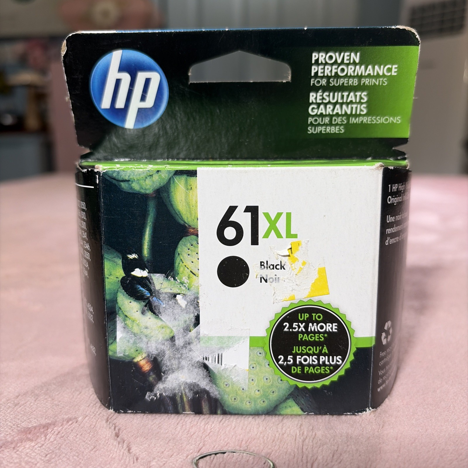 HP 61XL Black Ink Cartridge High Yield (CH563WN) Genuine Original New. Exp 2018