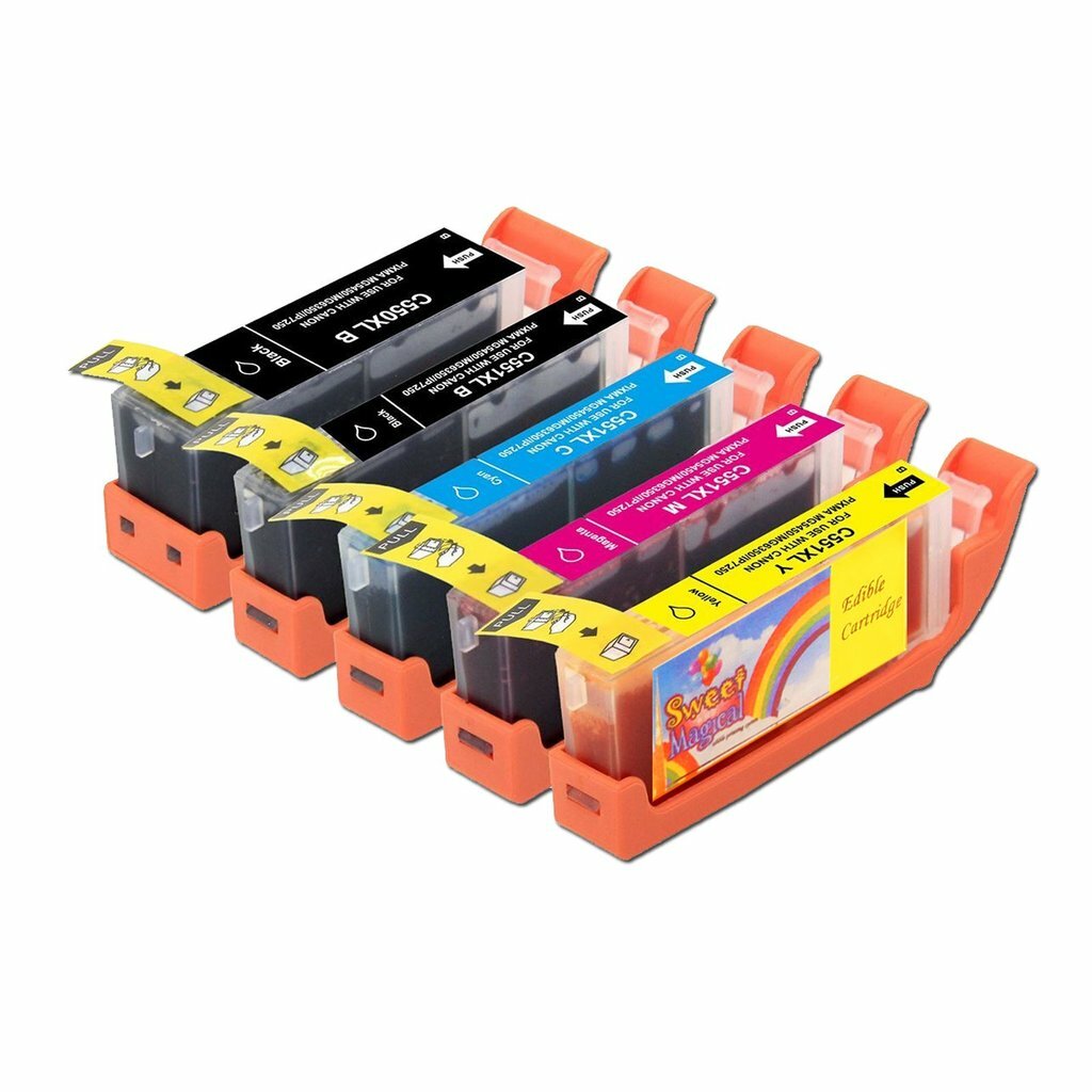 EDIBLE INK Refillable ink cartridge PGI-150 CLI-151 for Canon IP7210 MG5410 MORE