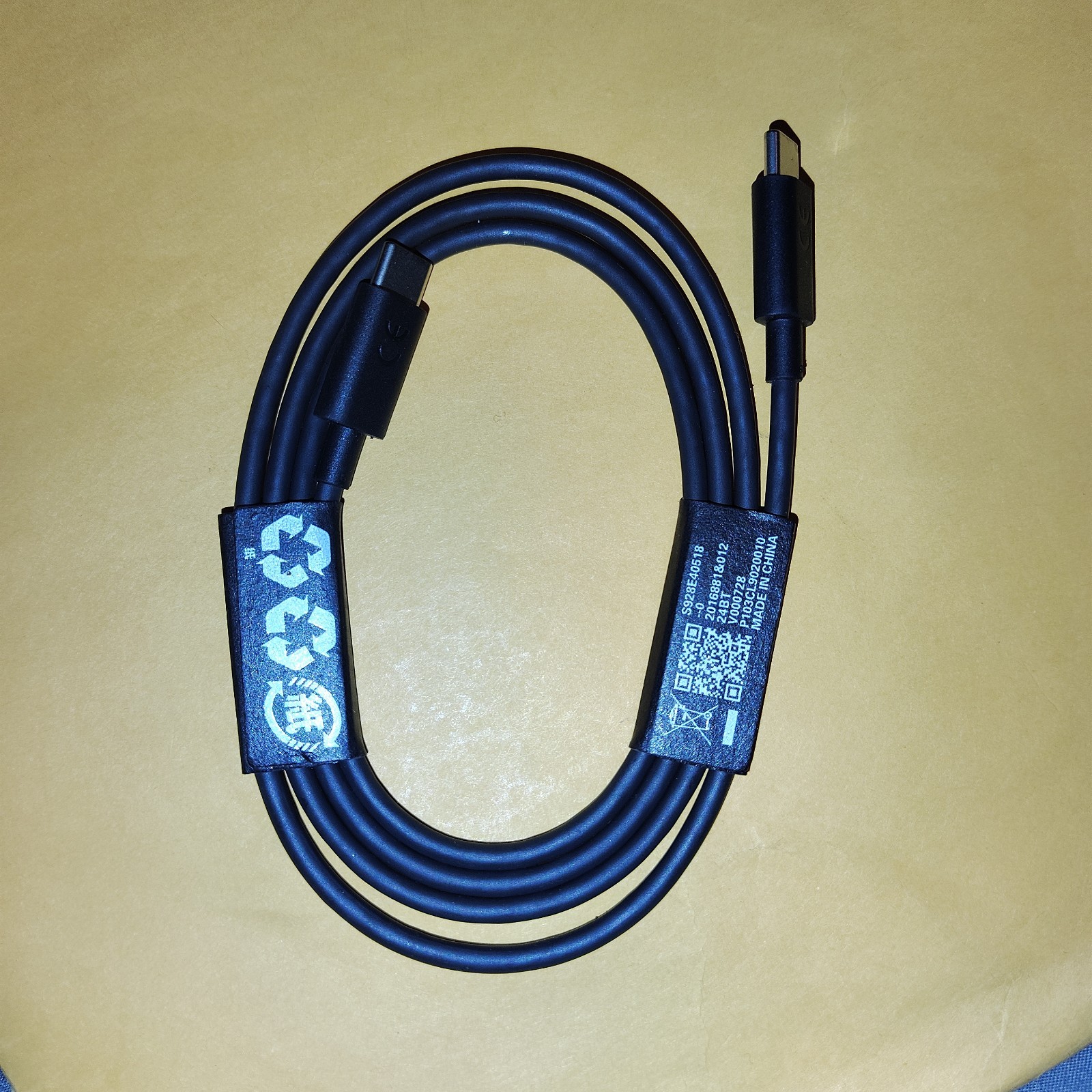 Authentic Original OEM Motorola USB-C to USB-C Charge Cable - Black NEW