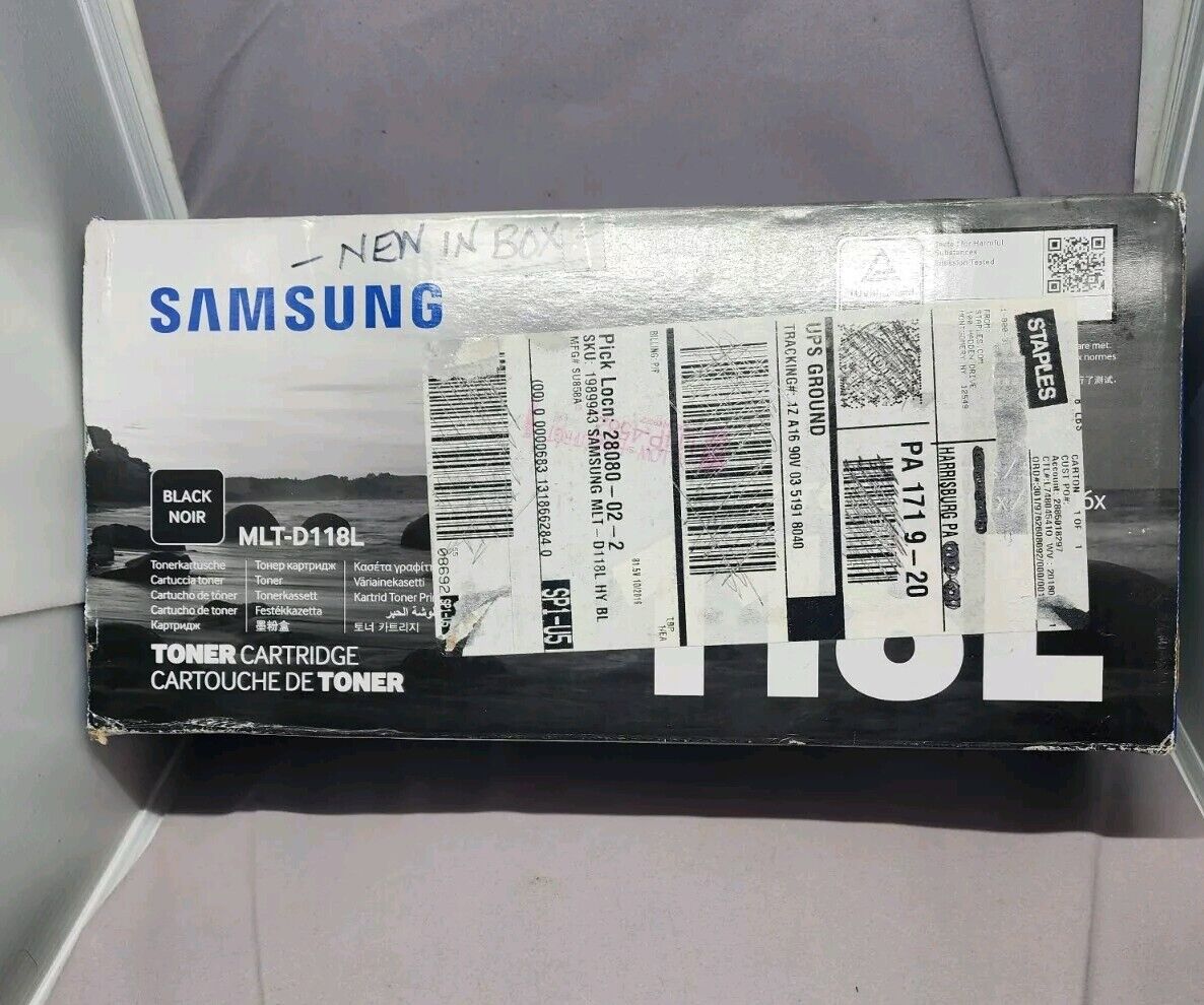 Samsung New MLT-D118L Black Toner Cartridge M301x / M306x Xpress Laser Printers