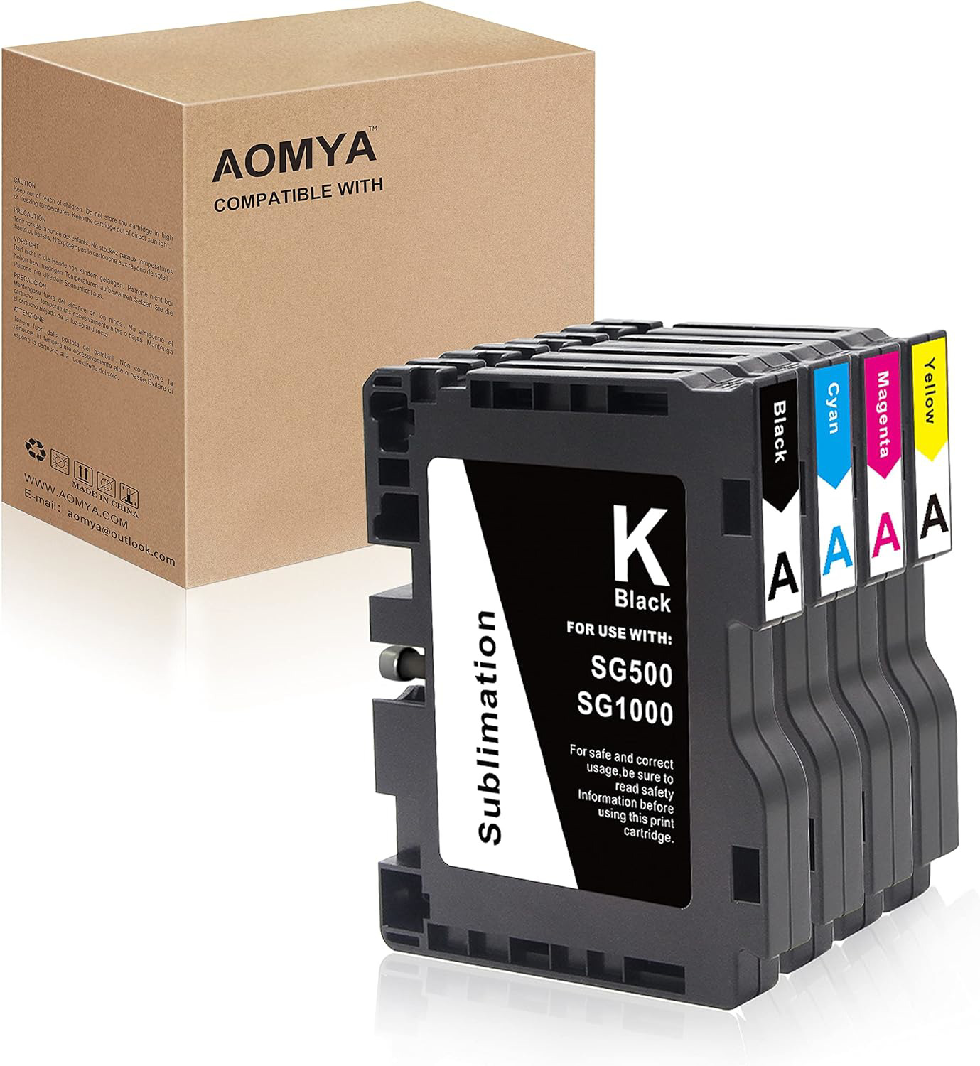 Aomya SG500 SG1000 Newest Updated Chip Sublimation Ink A-Series 1 Set SG500 SG1
